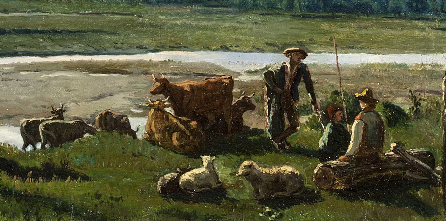Veduta della Val Baganza - Fondazione CariIParma, dettaglio
